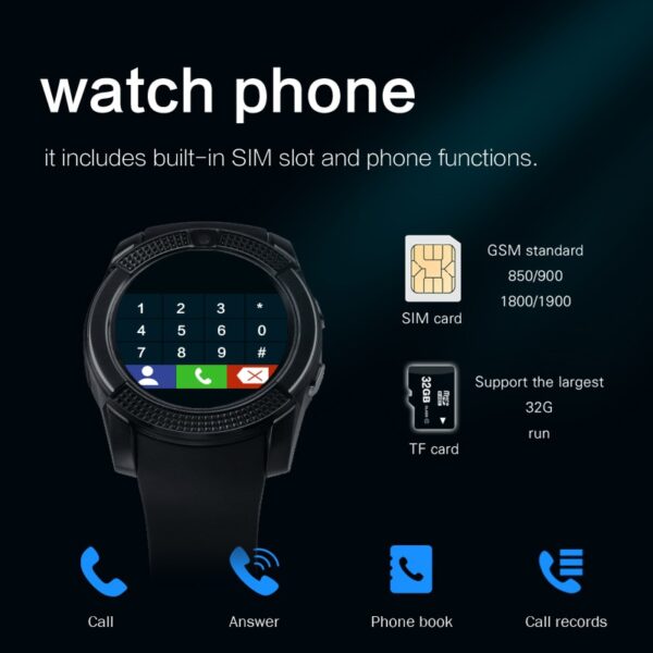 sim card for v8 smartwatch