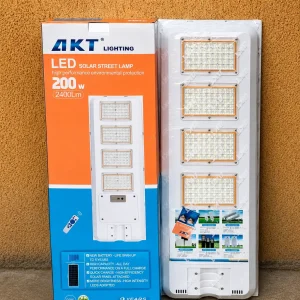 AKT 200W Solar Street Light – Powerful Outdoor LED Solar Light for Homes & Businesses