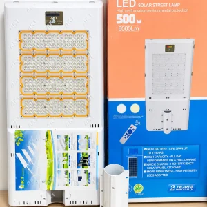 AKT 500W Solar Street Light – High-Brightness Outdoor Solar Security Light